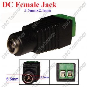 (image for) 2.1mm Female Power Plug with Built-in Screw Terminal - Click Image to Close
