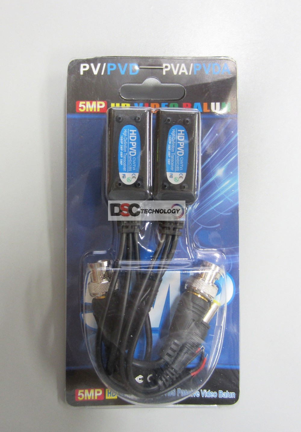 HD BNC to RJ45 CAT5 Video +Data +Power Balun Connector up to 8MP (image for) HD BNC to RJ45 CAT5 Video +Data +Power Balun Connector up to 8MP