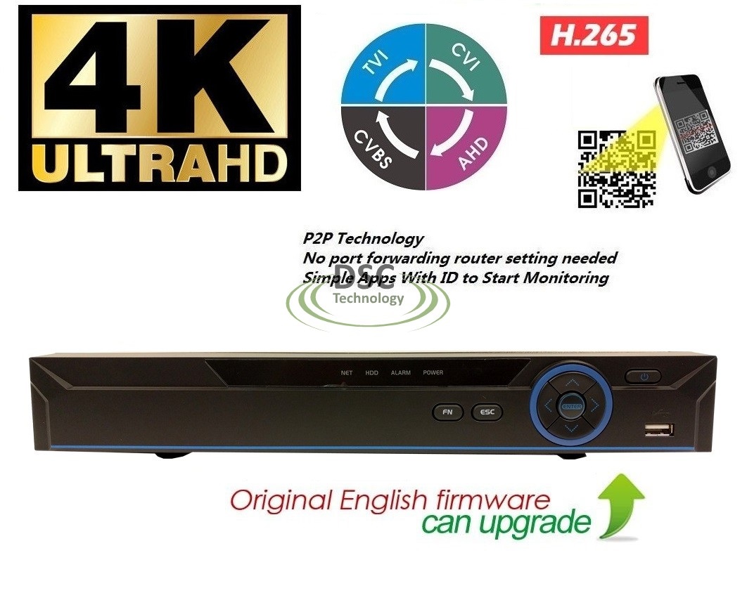 DAHUA XVR5108-4KL-I3 8Ch Pentabrid CVI/TVI/AHD/CVBS/IP DVR (image for) DAHUA XVR5108-4KL-I3 8Ch Pentabrid CVI/TVI/AHD/CVBS/IP DVR