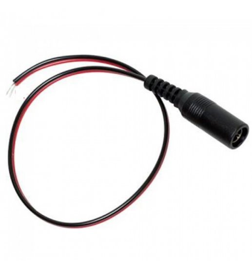 (image for) DC Power Lead Female, pigtail for CCTV camera power - Click Image to Close