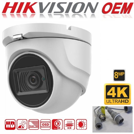 (image for) 8MP Hikvision OEM Dome DS-2CE76U1T-ITMF, Turbo HD 2.8mm IR 30m - Click Image to Close