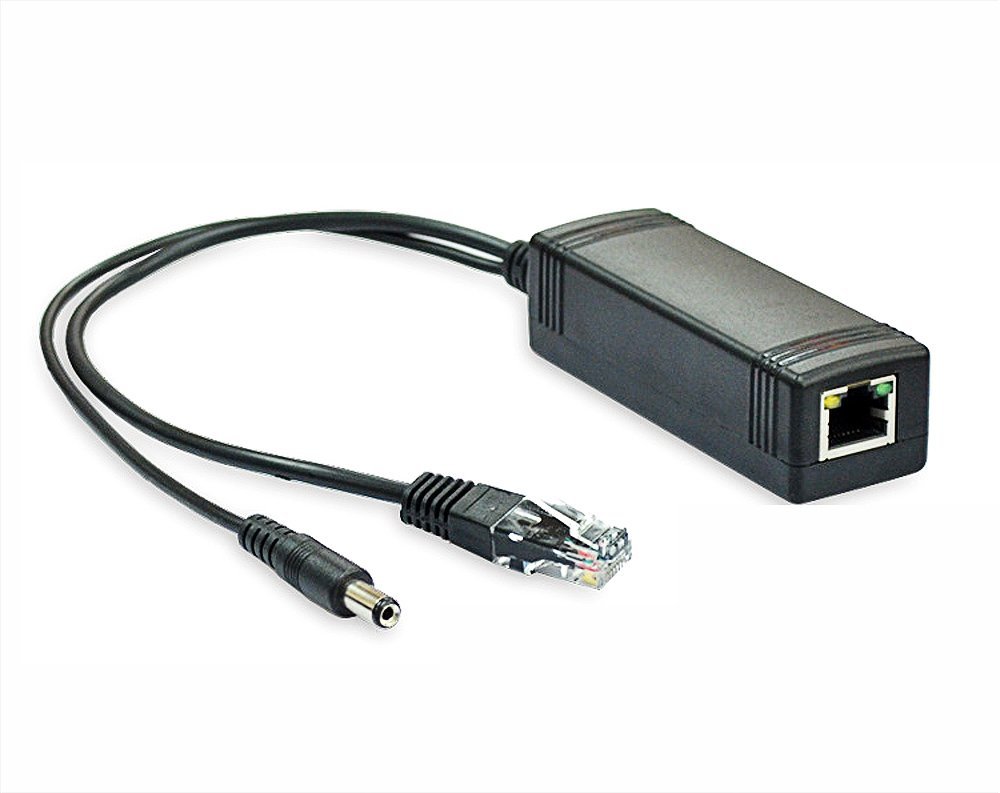 (image for) PoE Splitter 48V PoE to 12V 1A DC for Non-PoE IP Camera - Click Image to Close
