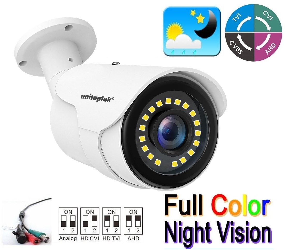 Full Metal 4 in 1 AHD TVI CVI 5MP 2MP BNC Night Vision CCTV Security Camera 4mm (image for) Full Metal 4 in 1 AHD TVI CVI 5MP 2MP BNC Night Vision CCTV Security Camera 4mm