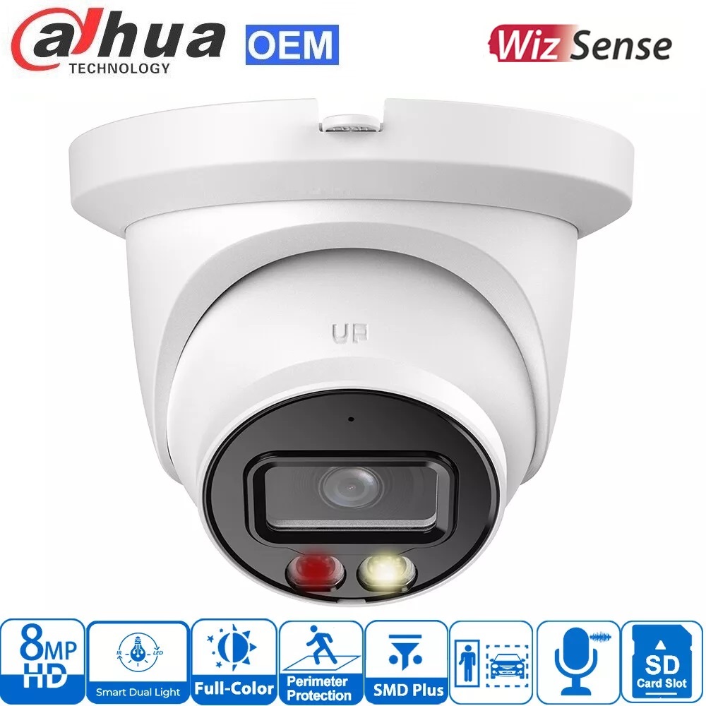 8MP Smart Dual Light Fixed-focal Eyeball WizSense Network Camera (image for) 8MP Smart Dual Light Fixed-focal Eyeball WizSense Network Camera