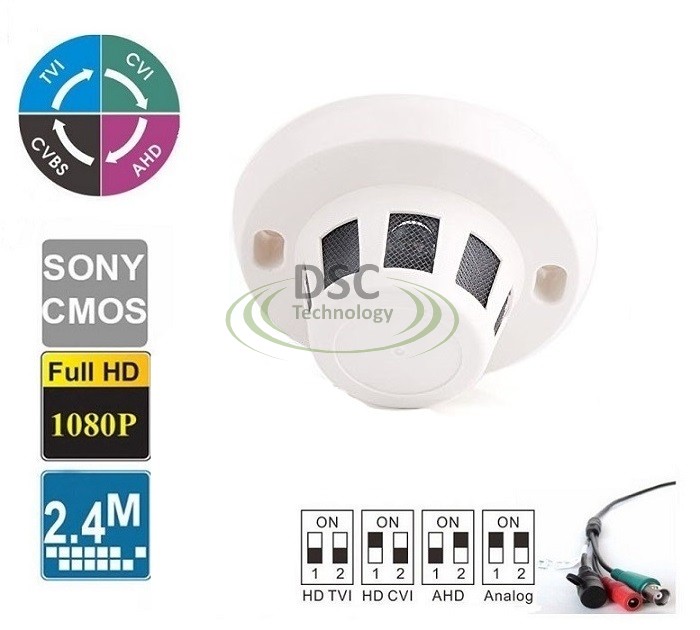 (image for) HD 1080P Hidden Camera Smoke Detector Covert 2.4MP 2.8mm Lens - Click Image to Close