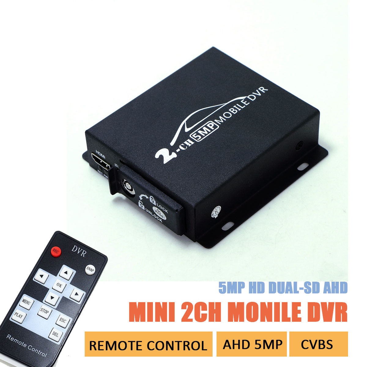5MP AHD Mini DVR support sd card Real-time hd mini 2Channel dvr (image for) 5MP AHD Mini DVR support sd card Real-time hd mini 2Channel dvr