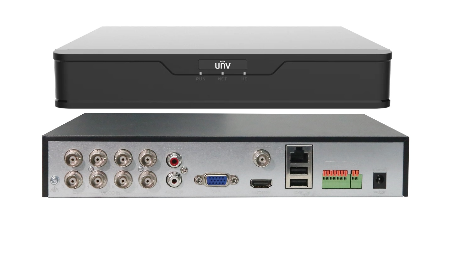 UNV 4K UltraHD Hybrid 8-Channel Digital Video Recorder with 4 Additional IP Inputs and 1 SATA Hard Drive Bay (XVR301-08Q3) (image for) UNV 4K UltraHD Hybrid 8-Channel Digital Video Recorder with 4 Additional IP Inputs and 1 SATA Hard Drive Bay (XVR301-08Q3)