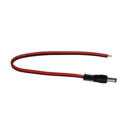 (image for) DC Power Lead male, pigtail for CCTV camera power - Click Image to Close